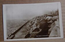 Postcard Blackpool The Rock Gardens North Shore Real photo Posted 1925