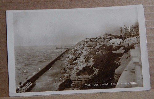 Postcard blackpool the rock - blackpool,
