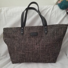 Hotter Ladies Women's Handbag Medium Black Tote Bag For School Work Shoulder Bag