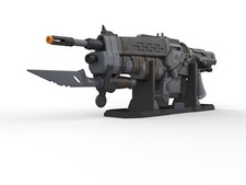Gears of War Retro Lancer Filament 3d printed DIY model kit 1:1 Scale with Stand