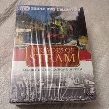 New and Sealed Decades Of Steam DVD Classic Age of Steam Triple DVD Collection 