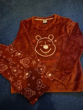 Cosy Winnie The Pooh Fleece Pyjamas. Ladies Or Girls. Size 8-10. NWOT.