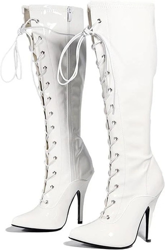 Women knee high - high, patent