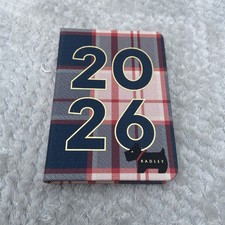RADLEY 2026 DIARY CHECKED WEEK VIEW SPLIT OVER 2 PAGES BRAND NEW IN PACKAGING