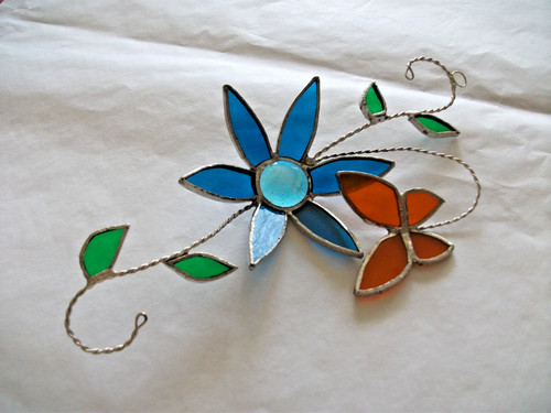 Stained glass small - small, flower
