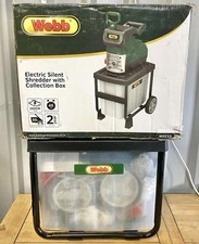 FAULTY - WEBB WEESS MAINS ELECTRIC 2800W SILENT GARDEN SHREDDER CHIPPER IN BOX