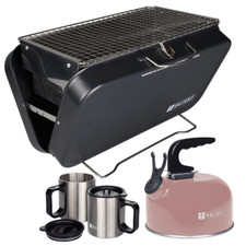 BBQ, Pink Camping Kettle and 2