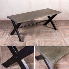 INDUSTRIAL DINING TABLE ZINC
