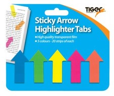 100 Neon Sticky Arrow
