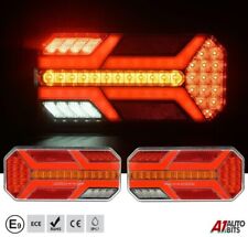 Led Neon Rear Dynamic Indicator Tail Lights Truck Trailer 7 Functions 12V 24V E9