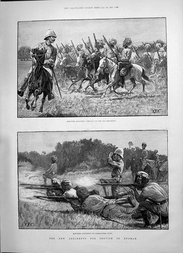 Antique print 1891 - 1891, burmah