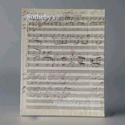 Sotheby catalogue music - sotheby's,