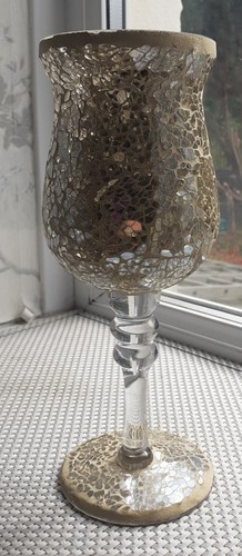 Cream gold mosaic crackle - cream,