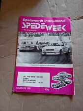 SPEDEWORTH WIMBLEDON NATIONAL HOT ROD RACING BEST IN BRITAIN PROG 12TH OCT 1986.