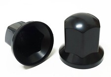 Truck Wheel Nut Cover Long Black Caps Lorry Trailer Crane Bus Caravan 30 x 32mm