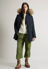 Woolrich Arctic Parka Medium - Navy Blue Down Jacket with Removable Coyote Fur