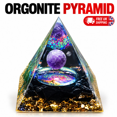 Orgonite pyramid amethyst - pyramid,