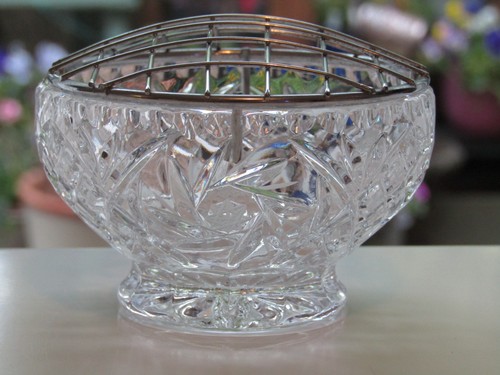 Vintage lead crystal cut - cut, glass