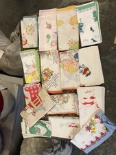 vintage childrens hankies x 15 X Various Designs 