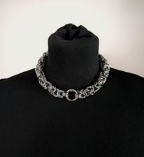 Brazen Bull Handmade Trizantine Chainmail Necklace For Interchangable Pendants