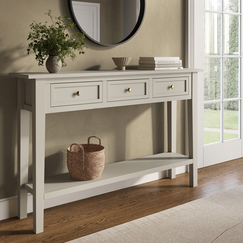 Large narrow taupe wood - large,
