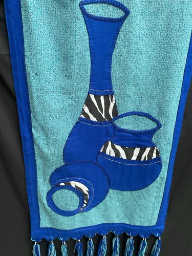 Handmade african blue pots - african,