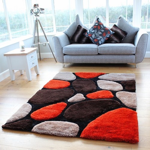 Shaggy rugs living area - living,