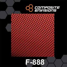 Carbon Fiber/Red Aramid Fabric