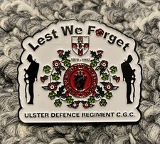 Ulster Defence Regiment CGC Remembrance Pin Badge 
