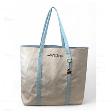 Marc Jacobs Perfect linen limited edition tote bag w/ cherry charm [b2-2-56{