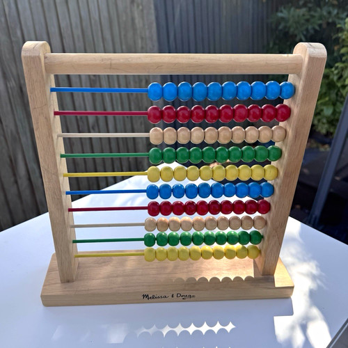 Melissa doug wooden abacus - wooden,