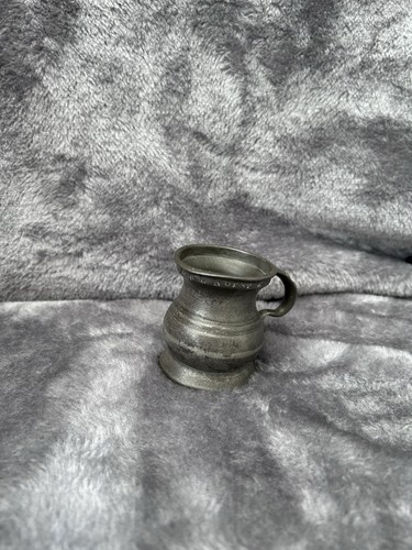 Antique english pewter measure - antique,