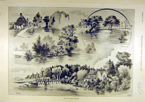 Original old antique print - original,