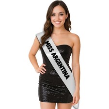 Miss Argentina Sash White