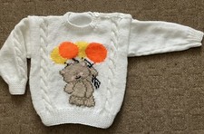 Hand Knitted Children’s Forever Friends Bear Jumper.