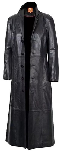 Men long trench overcoat - men's,