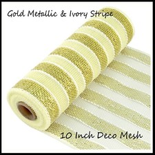 Deco Mesh Rolls 10"x9m Roll  100 colours-Incl Metallic & Poly Burlap-Genuine UK