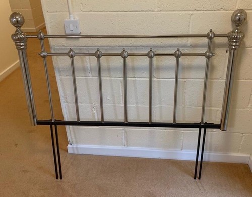 Pewter victorian headboard - victorian,