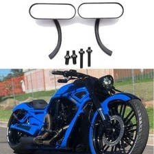 Black Motorcycle Mini Oval