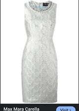 Max Mara metallic embellished jacquard dress (fits 10 - 12)