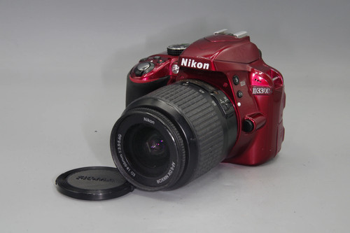 Red nikon d3300 dslr 2mp - nikon, 24.2mp
