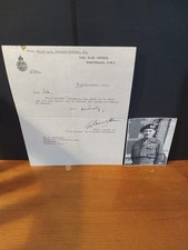 SIGNED PHOTO + LETTER