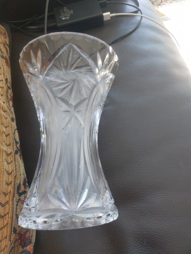 Vintage lead crystal vase - lead, with