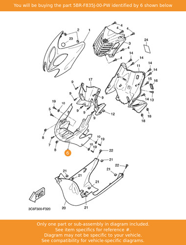 Yamaha body front lower 1 - body,,