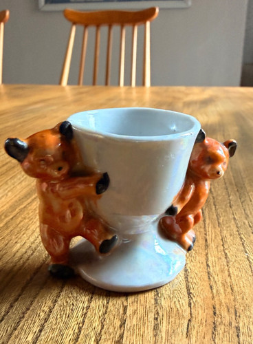 Lusterware twin teddybear