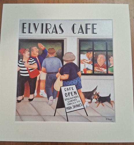 Beryl cook mounted print - beryl,