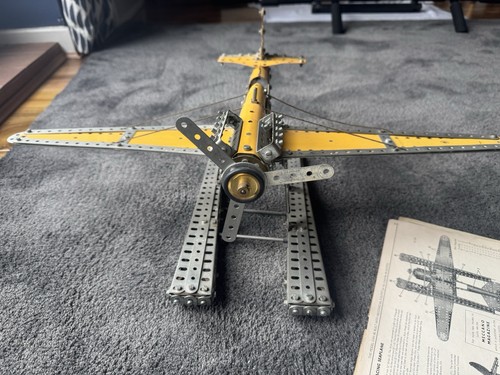 Meccano racing seaplane - meccano, 1950s