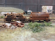 OO gauge wagons: With heavily