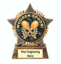 Wooden Spoon Trophy Star Award