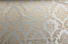 Vintage damask fabric - vintage, blue